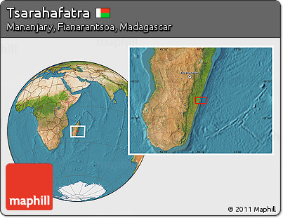 Satellite Location Map of Tsarahafatra
