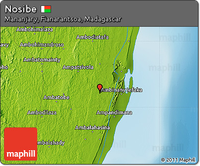 Physical Map of Nosibe