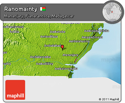 Physical Panoramic Map of Ranomainty