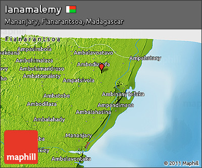 Physical Panoramic Map of Ianamalemy