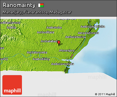 Physical Panoramic Map of Ranomainty