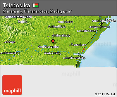 Physical Panoramic Map of Tsiatosika