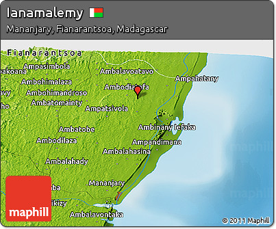 Physical Panoramic Map of Ianamalemy