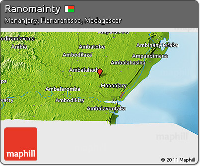 Physical Panoramic Map of Ranomainty