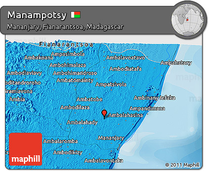 Political Panoramic Map of Manampotsy