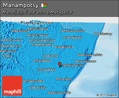 Political Panoramic Map of Manampotsy
