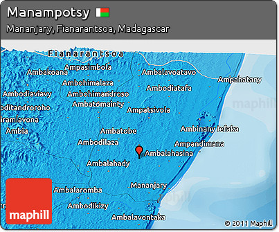 Political Panoramic Map of Manampotsy