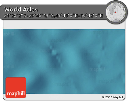 Satellite 3D Map of the Area around 21° 3' 11" S, 50° 13' 30" E