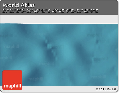 Satellite 3D Map of the Area around 21° 3' 11" S, 50° 13' 30" E