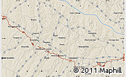 Shaded Relief Map of the area around 21° 3' 11" S, 50° 55' 29" W
