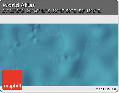 Satellite 3D Map of the Area around 21° 3' 11" S, 52° 46' 29" E