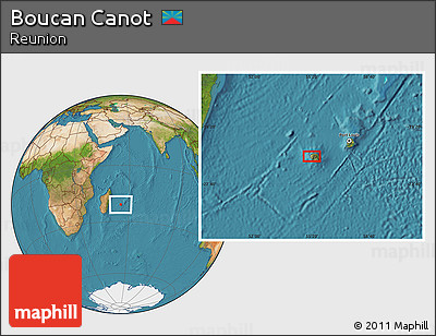 Satellite Location Map of Boucan Canot