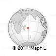 Outline Map of the Area around 21° 3' 11" S, 57° 1' 29" E, rectangular outline