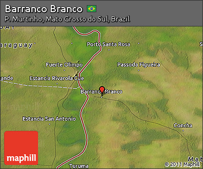 Satellite 3D Map of Barranco Branco