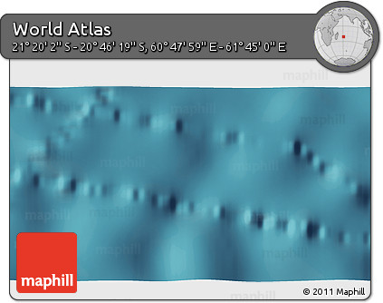 Satellite 3D Map of the Area around 21° 3' 11" S, 61° 16' 29" E