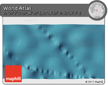 Satellite 3D Map of the Area around 21° 3' 11" S, 62° 7' 30" E