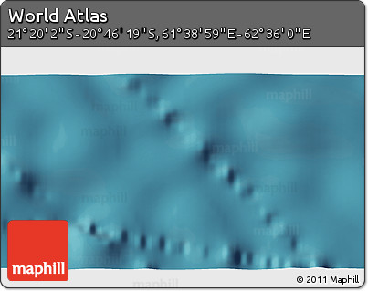 Satellite 3D Map of the Area around 21° 3' 11" S, 62° 7' 30" E