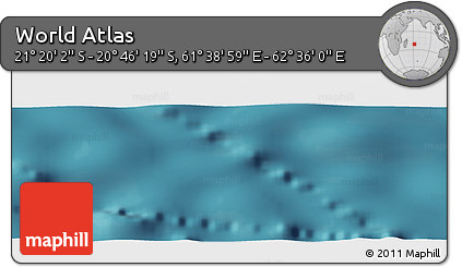 Satellite Panoramic Map of the Area around 21° 3' 11" S, 62° 7' 30" E