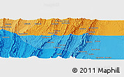 Political Panoramic Map of the area around 21° 3' 11" S, 63° 40' 30" W