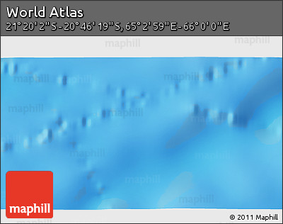 Shaded Relief 3D Map of the Area around 21° 3' 11" S, 65° 31' 30" E
