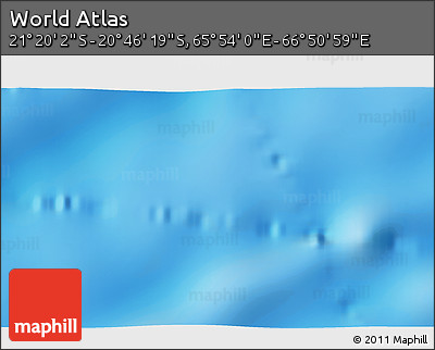 Physical 3D Map of the Area around 21° 3' 11" S, 66° 22' 30" E