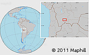 Gray Location Map of the area around 21° 3' 11" S, 66° 13' 29" W