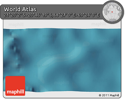 Satellite 3D Map of the Area around 21° 3' 11" S, 68° 55' 30" E