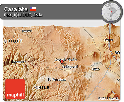 Satellite 3D Map of Casalata