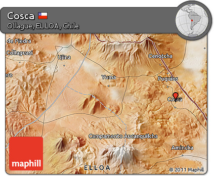 Satellite 3D Map of Cosca
