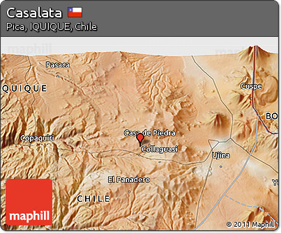 Satellite 3D Map of Casalata