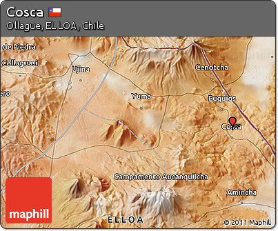 Satellite 3D Map of Cosca