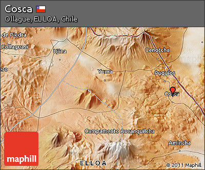 Satellite 3D Map of Cosca