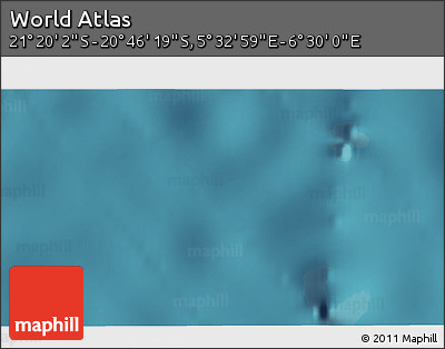 Satellite 3D Map of the Area around 21° 3' 11" S, 6° 1' 30" E