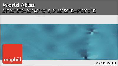 Satellite Panoramic Map of the Area around 21° 3' 11" S, 6° 1' 30" E