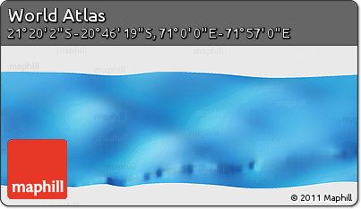 Physical Panoramic Map of the Area around 21° 3' 11" S, 71° 28' 29" E