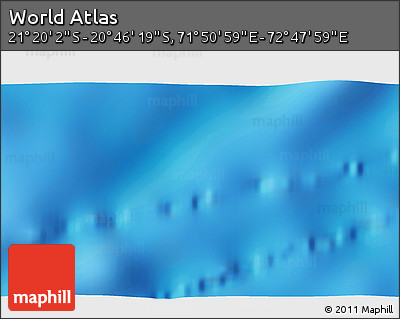 Physical 3D Map of the Area around 21° 3' 11" S, 72° 19' 29" E