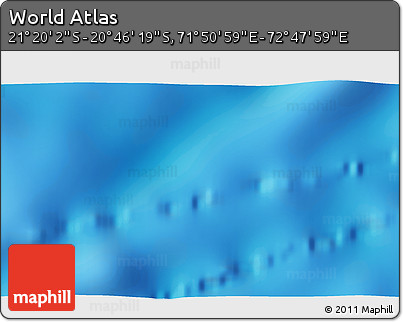Physical 3D Map of the Area around 21° 3' 11" S, 72° 19' 29" E