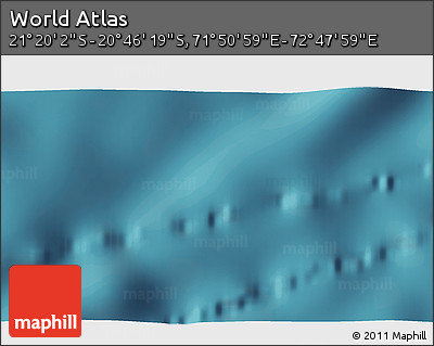 Satellite 3D Map of the Area around 21° 3' 11" S, 72° 19' 29" E
