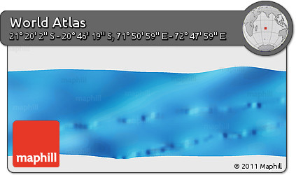 Physical Panoramic Map of the Area around 21° 3' 11" S, 72° 19' 29" E