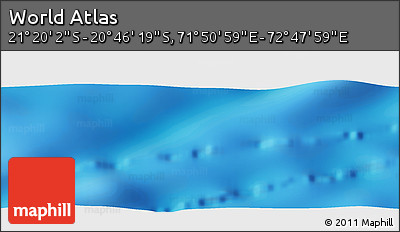 Physical Panoramic Map of the Area around 21° 3' 11" S, 72° 19' 29" E