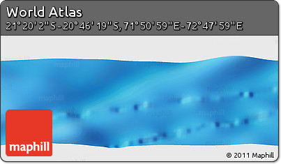 Physical Panoramic Map of the Area around 21° 3' 11" S, 72° 19' 29" E