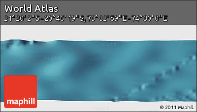 Satellite Panoramic Map of the Area around 21° 3' 11" S, 74° 1' 30" E