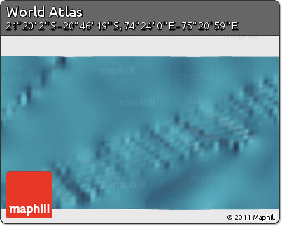 Satellite 3D Map of the Area around 21° 3' 11" S, 74° 52' 30" E