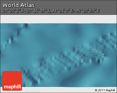 Satellite 3D Map of the Area around 21° 3' 11" S, 74° 52' 30" E