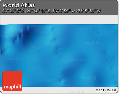 Physical 3D Map of the Area around 21° 3' 11" S, 75° 34' 29" W