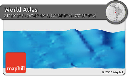 Physical Panoramic Map of the Area around 21° 3' 11" S, 76° 25' 30" W