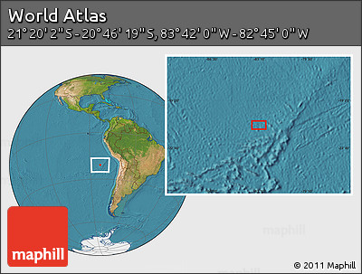 Satellite Location Map of the Area around 21° 3' 11" S, 83° 13' 29" W