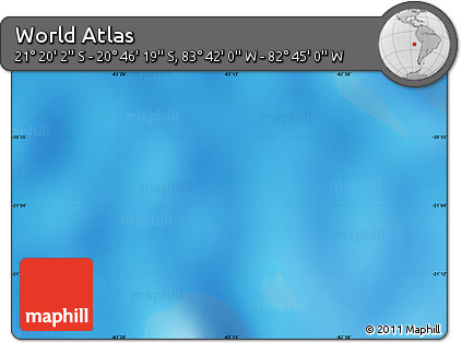 Physical Map of the Area around 21° 3' 11" S, 83° 13' 29" W