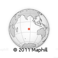 Outline Map of the Area around 21° 3' 11" S, 85° 55' 30" E, rectangular outline