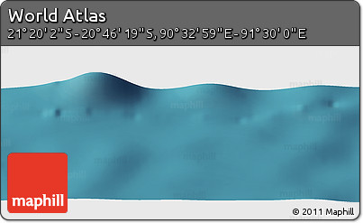 Satellite Panoramic Map of the Area around 21° 3' 11" S, 91° 1' 30" E
